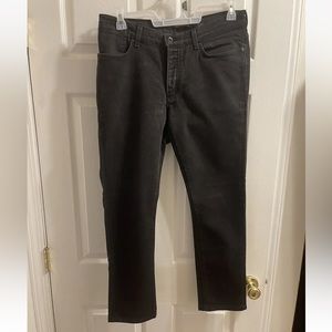 Mens John Varvatos Black Bowery Jean 34 x 28.5